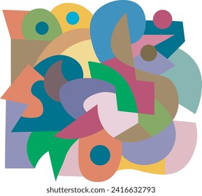 colorful abstract art for wall decoration