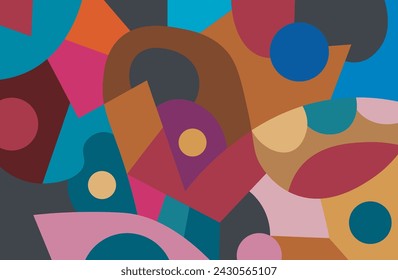 colorful abstract art for wall decoration