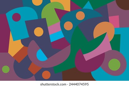 colorful abstract art for wall decoration
