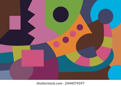 colorful abstract art for wall decoration
