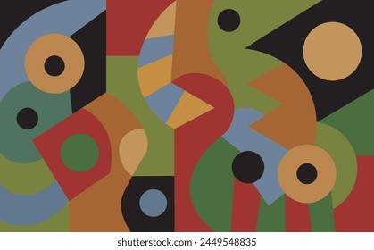 colorful abstract art for wall decoration
