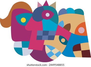 colorful abstract art for wall decoration
