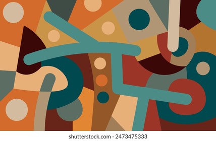 colorful abstract art for wall decoration