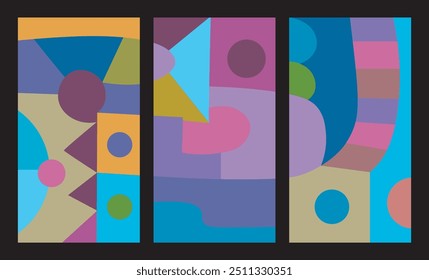 colorful abstract art for wall decoration
