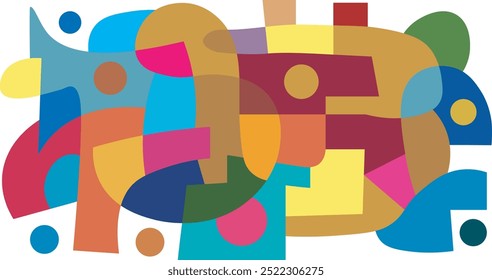 colorful abstract art for wall decoration
