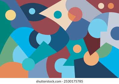 colorful abstract art for wall decoration