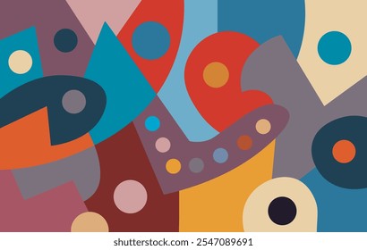 colorful abstract art for wall decoration
