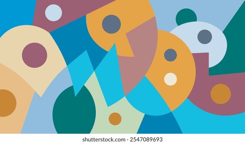 colorful abstract art for wall decoration
