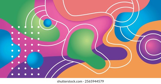 colorful abstract art for wall decoration
