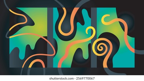 colorful abstract art for wall decoration
