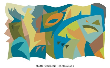 colorful abstract art for wall decoration