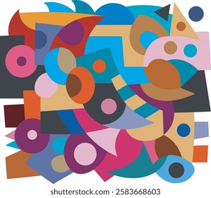 colorful abstract art for wall decoration 