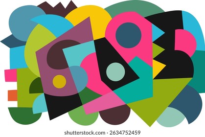 colorful abstract art for wall decoration