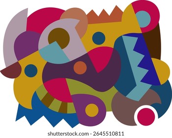 colorful abstract art for wall decoration