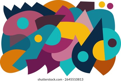 colorful abstract art for wall decoration