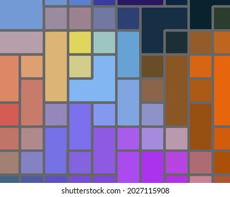 Colorful abstract artistic background pattern with squares