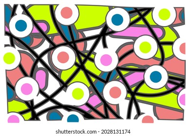 Patrón de fondo artístico colorido abstracto 