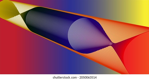 colorful abstract attractive creative background. vector tube. bullets like meteors fall. background that can be used for web design, wallpaper, etc