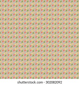 Colorful Abstract Autumn Leaves Pattern