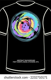 Colorful Abstract Backgound, full of patterns. Can be used for t-shirts, stickers, mugs, etc. EPS format. Editable.
