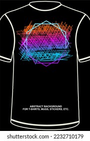 Colorful Abstract Backgound, full of patterns. Can be used for t-shirts, stickers, mugs, etc. EPS format. Editable.
