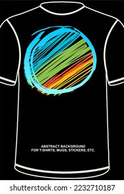 Colorful Abstract Backgound, full of patterns. Can be used for t-shirts, stickers, mugs, etc. EPS format. Editable.
