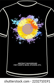 Colorful Abstract Backgound, full of patterns. Can be used for t-shirts, stickers, mugs, etc. EPS format. Editable.
