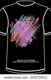 Colorful Abstract Backgound, full of patterns. Can be used for t-shirts, stickers, mugs, etc. EPS format. Editable.
