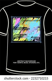 Colorful Abstract Backgound, full of patterns. Can be used for t-shirts, stickers, mugs, etc. EPS format. Editable.

