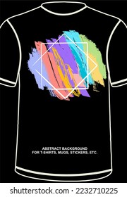 Colorful Abstract Backgound, full of patterns. Can be used for t-shirts, stickers, mugs, etc. EPS format. Editable.
