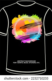 Colorful Abstract Backgound, full of patterns. Can be used for t-shirts, stickers, mugs, etc. EPS format. Editable.
