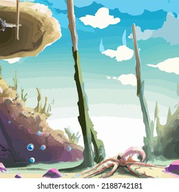 A colorful and abstract background