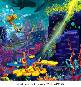 A colorful and abstract background