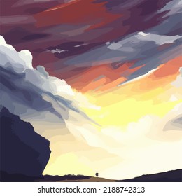 A colorful and abstract background