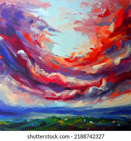 A colorful and abstract background