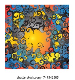 Colorful abstract background.