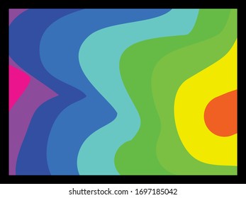 Un fondo abstracto colorido, la séptima opción, se puede usar para papeles pintados, pantallas de teléfonos celulares, computadoras, etc.
