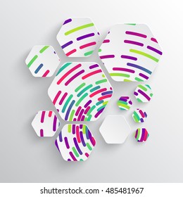 Colorful abstract background for advertising, vector