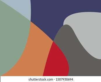 Colorful abstract background with angled blocks, squares, diamonds, rectangle and triangle shapes layered in abstract modern art style background pattern/Made in pastel colors