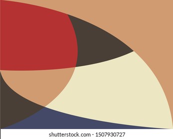 Colorful abstract background with angled blocks, squares, diamonds, rectangle and triangle shapes layered in abstract modern art style background pattern/Made in pastel colors