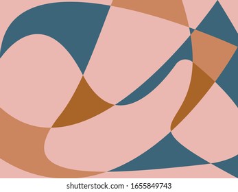 Colorful abstract background with angled blocks, squares, diamonds, rectangle and triangle shapes layered in abstract modern art style background pattern/Made in pastel colors