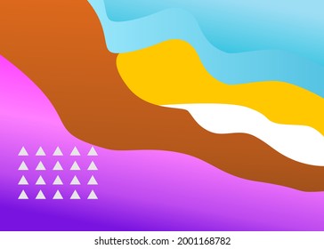Colorful abstract background with arranged triangular shapes