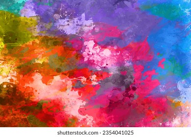 Colorful Abstract Background, Backdrop, Oil Paper