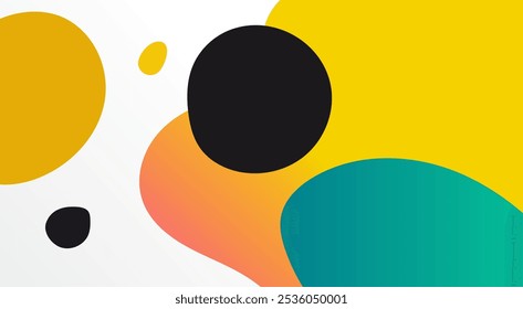 Plantilla de Anuncio de fondo abstracto colorido