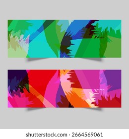 Colorful Abstract Background Banner Template Design