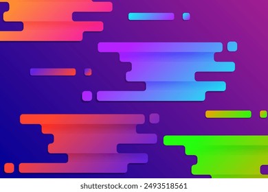 Fondo abstracto colorido para los Anuncios, forma de fondo redondeada de degradado.