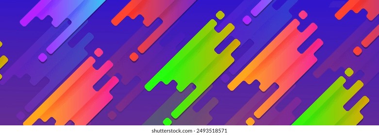 Colorful abstract background for banners, gradient rounded background shape.