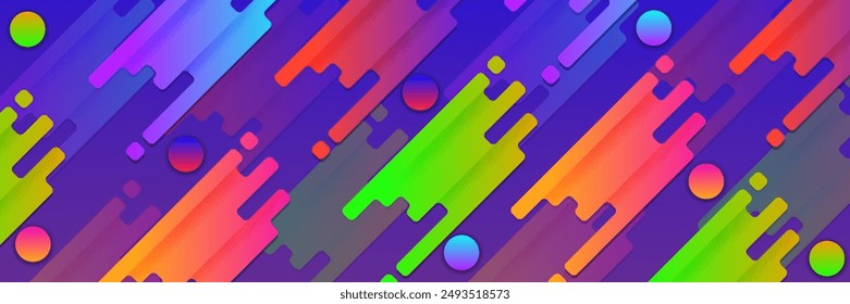 Colorful abstract background for banners, gradient rounded background shape.