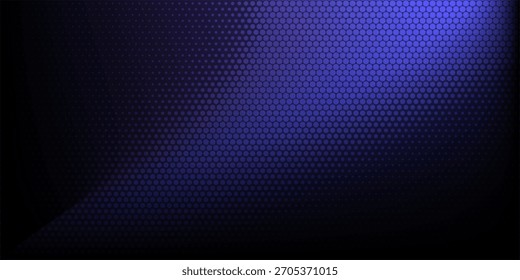 Colorful abstract background with black and blue colors, halftone effect, dot pattern. Vector illustration.