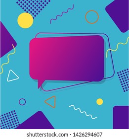 colorful abstract background, blue gradient, purple geometric shape, vector illustration, eps 10 